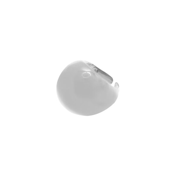 Anillo Bola talla universal mate acabado rodio
