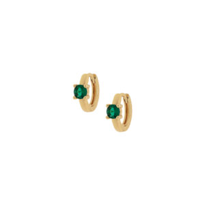 Closed ring with round zirconia