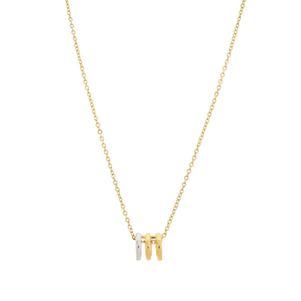 Collar combinado oro plata