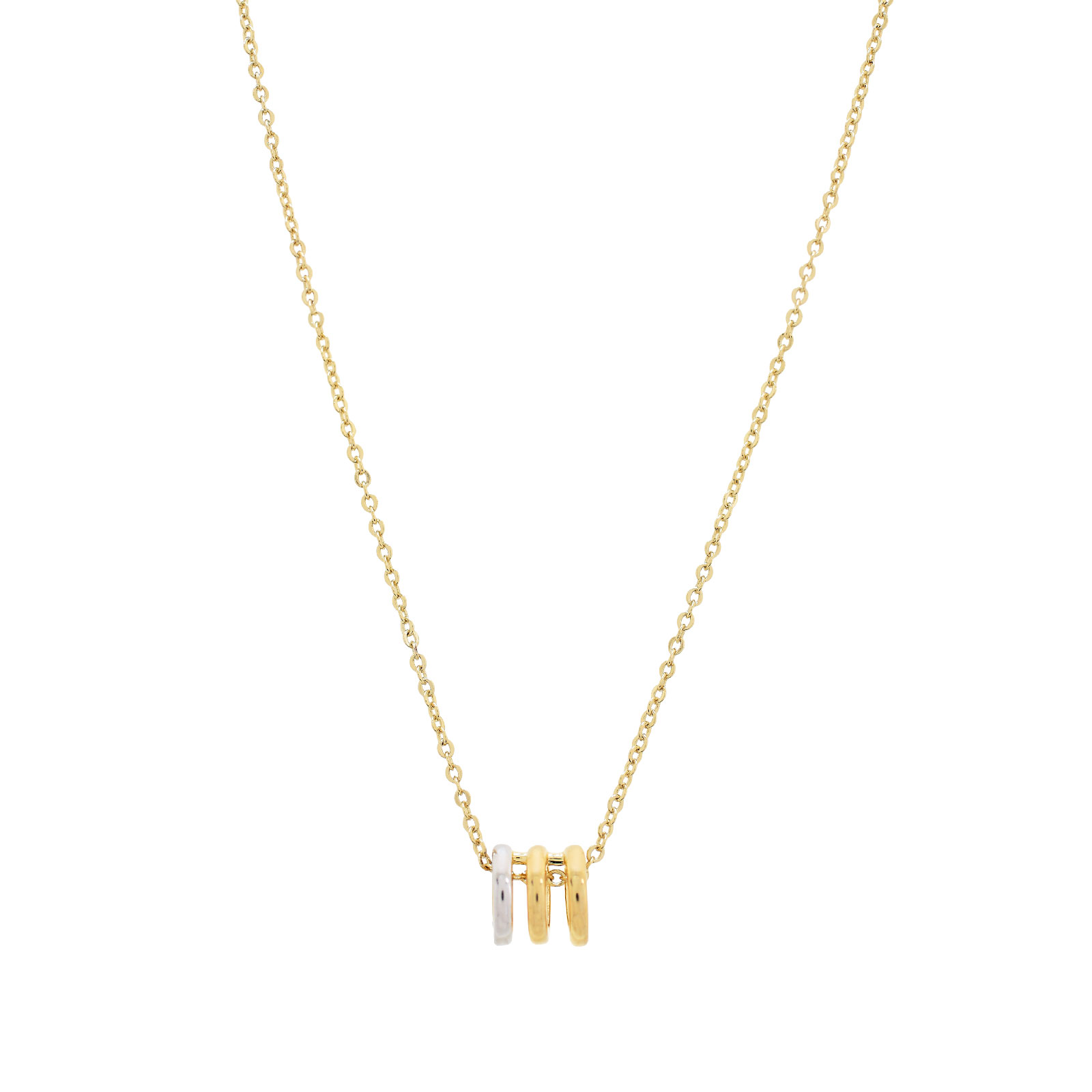 Collar combinado oro plata