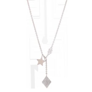 FIRST LAW RHODIUM SILVERT NECKLACE